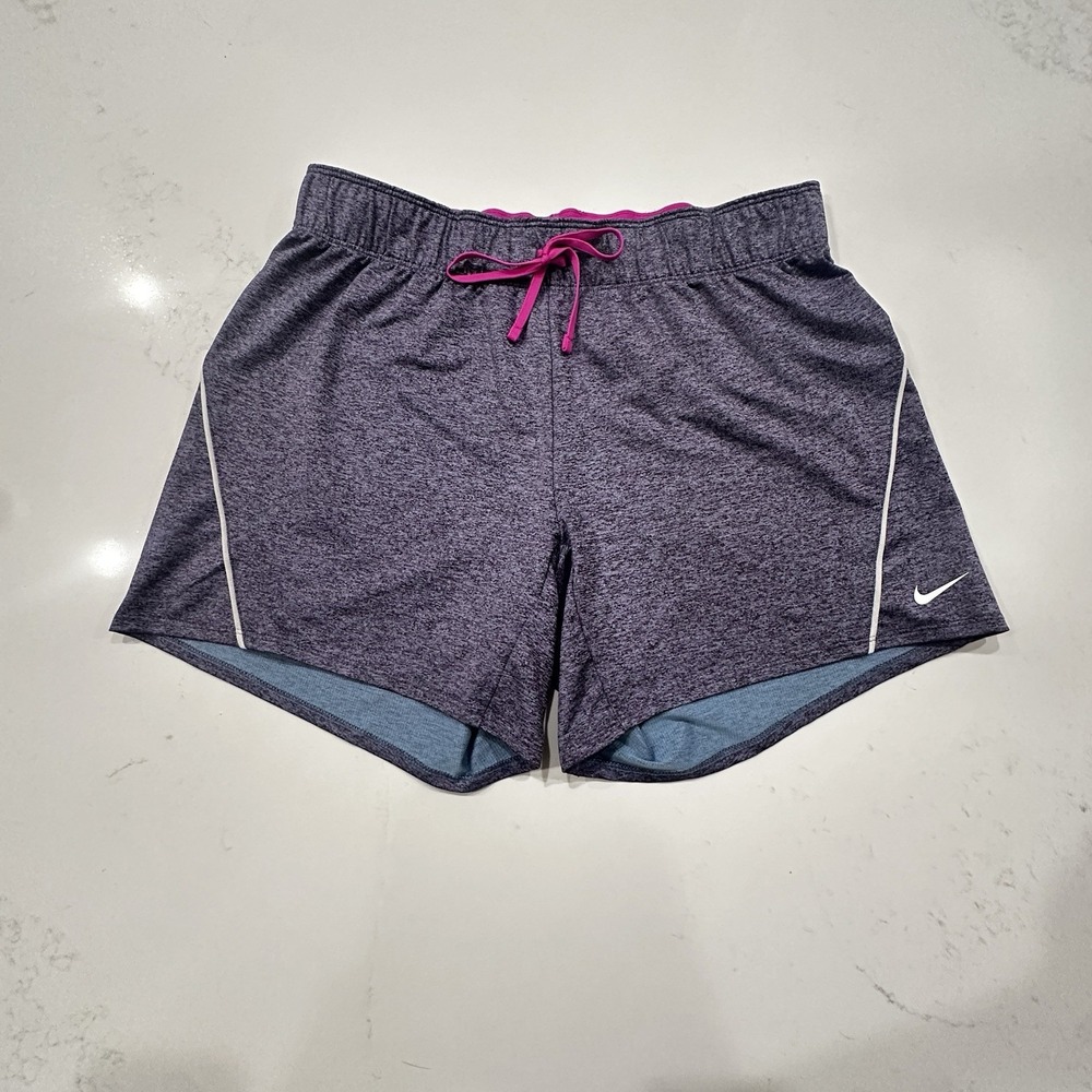 Nike Pro Women's Small 5" Running Shorts Purple Dri-Fit Compression